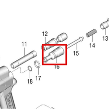 Load image into Gallery viewer, Graco 160232 GUIDE, VALVE - item 16 highlighted in the Graco 3A6746EN-D parts diagram