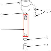 Load image into Gallery viewer, Graco 160886 ROD, PISTON - item 21 highlighted in the Graco 307043EN-ZAB parts diagram