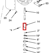 Load image into Gallery viewer, Graco 160940 Coupling, Piston - highlighted in parts diagram