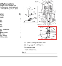 Load image into Gallery viewer, Graco 160943 Packing, Piston - highlighted in parts diagram