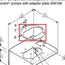 Load image into Gallery viewer, Graco 161322 GASKET - item 9 highlighted in the Graco 306783EN-H parts diagram