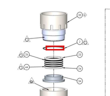 Load image into Gallery viewer, Binks 161983 Ø94.92 x 2.62 O-RING VITON -- Ref 2, FX860XX-XXX Fluid Section Manual 77-3283 EN [ English ]