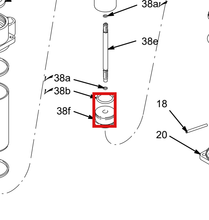 Load image into Gallery viewer, Graco 162633 Plunger, Pump Displ - highlighted in parts diagram