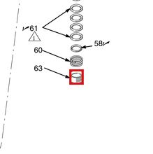 Load image into Gallery viewer, Graco 162847 Nut, Packing - highlighted in parts diagram