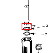 Load image into Gallery viewer, Graco 163011 Packing, Vee - item 3 highlighted in the Graco 405271EN-D parts diagram