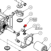Load image into Gallery viewer, Binks 164031 1/2"-20 x 1" HEX HEAD CAP SCREW -- Ref 6, BINKS - Maple Pump 15/3 AFP Pump - Instruction Manual - 77-3234 [ English ]