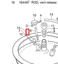 Load image into Gallery viewer, Graco 164432 Cap, Vented - highlighted in parts diagram