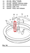 Load image into Gallery viewer, Graco 164497 Rod, Valve Release - highlighted in parts diagram