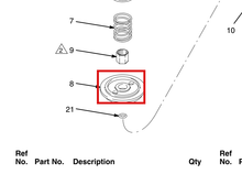 Load image into Gallery viewer, Graco 164864 Plate, Diaphragm, Zinc Alloy - highlighted in parts diagram
