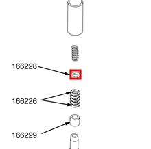 Load image into Gallery viewer, Graco 166228 Gland, Packing,male - highlighted in parts diagram
