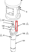 Load image into Gallery viewer, Graco 166237 Rod, Tie - highlighted in parts diagram