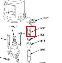 Load image into Gallery viewer, Graco 166241 Adapter, Tube - highlighted in parts diagram