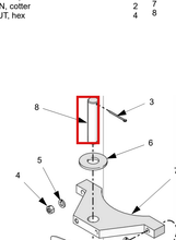 Load image into Gallery viewer, Graco 166265 Pin  Pivot - highlighted in parts diagram