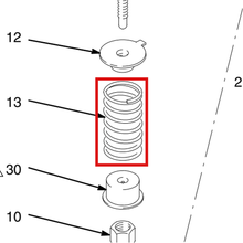 Load image into Gallery viewer, Graco 166617 SPRING, COMPRESSION - item 13 highlighted in the Graco 306563EN-L parts diagram