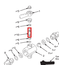 Load image into Gallery viewer, Graco 166696 Stem, Valve, Ball - highlighted in parts diagram