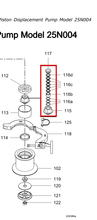 Load image into Gallery viewer, Graco 167486 Nut, Packing - highlighted in parts diagram