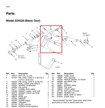 Load image into Gallery viewer, Graco 168682 Trigger, Gun - highlighted in parts diagram