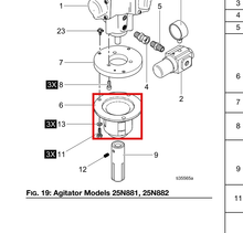 Load image into Gallery viewer, Graco 16A521 Housing, Adapter - highlighted in parts diagram