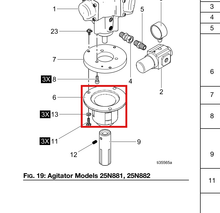 Load image into Gallery viewer, Graco 16A754 Housing, Adaptor,2-11.5 Npsm - highlighted in parts diagram