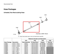 Load image into Gallery viewer, Graco 16C524 3/8 in x 120 in Stainless Steel Hose - highlighted in parts diagram