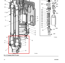 Load image into Gallery viewer, Graco 16D848 Housing,inlet,machining - highlighted in parts diagram