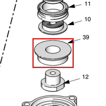 Load image into Gallery viewer, Graco 16D850 PISTON,SPACER,1000CC - item 39 highlighted in the Graco 311690EN-M parts diagram