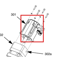 Load image into Gallery viewer, Graco 16D947 Motor, PGM Drive, Servo, 4 Frame - highlighted in parts diagram