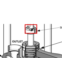 Load image into Gallery viewer, Graco 16E414 Collar, Shaft, 9/16 - highlighted in parts diagram