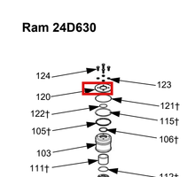 Load image into Gallery viewer, Graco 16E648 Cap, Ram - highlighted in parts diagram