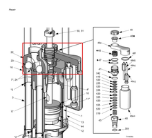 Load image into Gallery viewer, Graco 16E906 Manifold, Outlet - highlighted in parts diagram