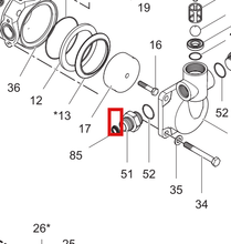 Load image into Gallery viewer, Graco 16F142 Seal, Coated Size 12 - highlighted in parts diagram