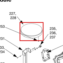 Load image into Gallery viewer, Graco 16G252 FILTER,AIR - item 228 highlighted in the Graco 3A2176EN-M parts diagram