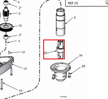 Load image into Gallery viewer, Graco 16H554 Adapter  Nut - highlighted in parts diagram