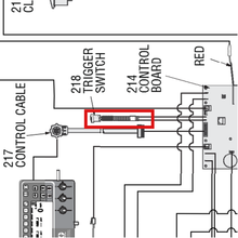 Load image into Gallery viewer, Graco 16N401 Switch, Push Button - item 218 highlighted in the Graco 3A3394EN parts diagram