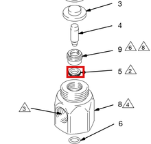 Load image into Gallery viewer, Graco 16N786 Packing, Piston, U-cup - highlighted in parts diagram