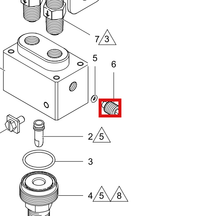 Load image into Gallery viewer, Graco 16U403 Plug, Dose Pump - highlighted in parts diagram