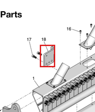 Load image into Gallery viewer, Graco 16U614 Bracket, Bead Box, Linkage - highlighted in parts diagram
