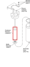 Load image into Gallery viewer, Graco 16W407 Sharpe Coalescer Element for 22602 Coalescer, 0.01Î¼m - highlighted in parts diagram