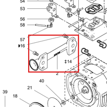 Load image into Gallery viewer, Graco 16X052 MANIFOLD, FLUID, TRI-CLAMP, 150CC - item 2 highlighted in the Graco 333015EN-P parts diagram