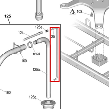 Load image into Gallery viewer, Graco 16X071 Drain Line Tube - item 125F highlighted in the Graco 3A3389EN parts diagram