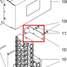 Load image into Gallery viewer, Graco 16Y954 BRACKET, MANIFOLD, CLR/CAT - item 107 highlighted in the Graco 333282EN-K parts diagram