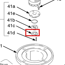 Load image into Gallery viewer, Graco 170762 RETAINER, SEAL - item 41C highlighted in the Graco 308060EN-N parts diagram