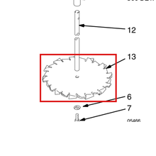 Load image into Gallery viewer, Graco 171391 IMPELLER, AGITATOR - item 13 highlighted in the Graco 307154EN-N parts diagram