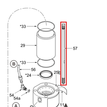 Load image into Gallery viewer, Graco 171405 ROD, TIE - item 57 highlighted in the Graco 308048EN-N parts diagram