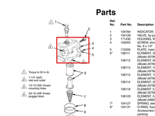 Load image into Gallery viewer, Graco 171430 Housing, Filter - highlighted in parts diagram