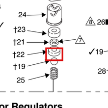 Load image into Gallery viewer, Graco 171887 SEAT, BALL - item 22 highlighted in the Graco 307016EN-U parts diagram