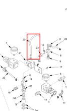 Load image into Gallery viewer, Graco 172620 Handle, Canister - highlighted in parts diagram