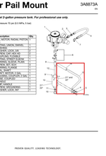 Load image into Gallery viewer, Graco 175074 Handle - highlighted in parts diagram