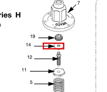 Load image into Gallery viewer, Graco 176692 Washer, Flat - highlighted in parts diagram
