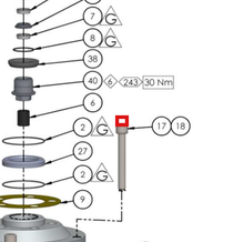 Load image into Gallery viewer, Binks 177006 M10 SPRING WASHER -- Ref 18, FX420XX-XXX Fluid Section Manual 77-3281 EN [ English ]